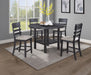 Guthrie - 5 Piece Counter Dining Room Set - Charcoal / Gray – 5 Piece Dining Room Sets by Crown Mark at Furniture Wholesale Plus , Nashville furniture store