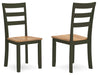 Gesthaven - Dining Room Side Chair (Set of 2) - Premium Chair Sets from Signature Design by Ashley® - Just $198! Shop now at Furniture Wholesale Plus  We are the best furniture store in Nashville, Hendersonville, Goodlettsville, Madison, Antioch, Mount Juliet, Lebanon, Gallatin, Springfield, Murfreesboro, Franklin, Brentwood