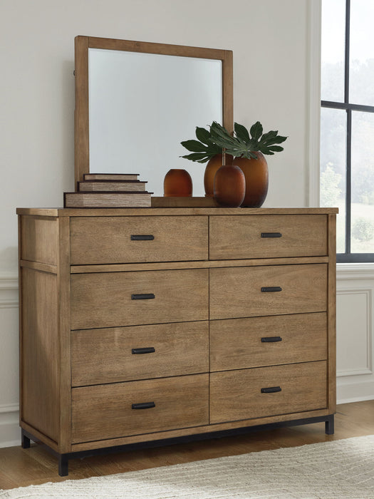 Tomtyn - Dresser And Mirror - Light Brown – Dresser & Mirror by Benchcraft® at Furniture Wholesale Plus , Nashville furniture store