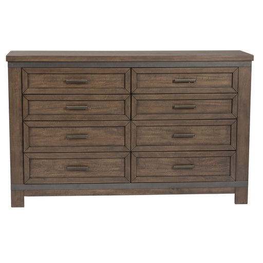 Thornwood Hills - 8 Drawer Dresser - Rock Beaten Brown – Dressers by Liberty Furniture at Furniture Wholesale Plus , Nashville furniture store