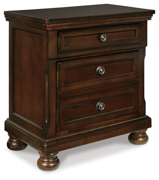 Porter - Two Drawer Night Stand - Dark Brown – Accent Nightstands by Millennium® by Ashley at Furniture Wholesale Plus , Nashville furniture store