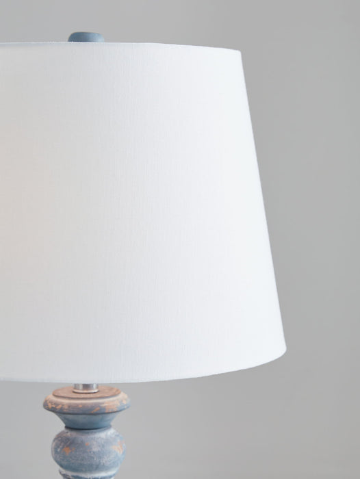 Cylerick - Terracotta Table Lamp - Antique Blue – Table Lamps by Signature Design by Ashley® at Furniture Wholesale Plus , Nashville furniture store