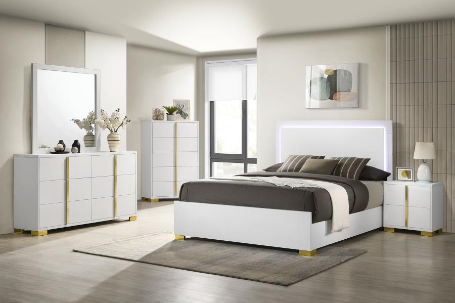 Marceline - Panel Bedroom Set – 4 Piece Bedroom Sets by Coaster Fine Furniture at Furniture Wholesale Plus , Nashville furniture store