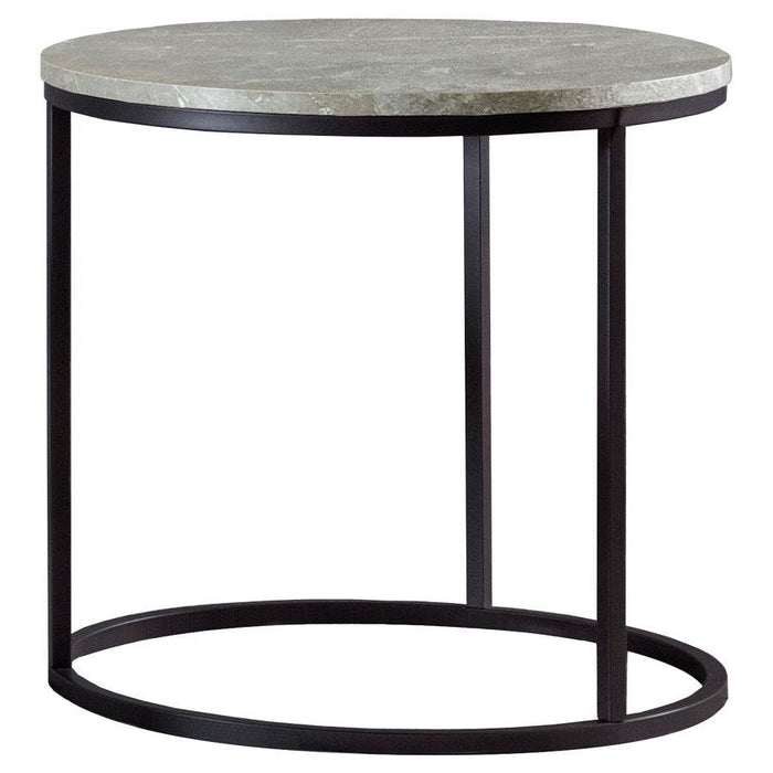 Lainey - Round Faux Marble Side End Table – End Tables by CoasterEveryday at Furniture Wholesale Plus , Nashville furniture store