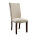 Jax - Upholstered Side Chair (Set of 2) - Cream – Chair Sets by Elements International at Furniture Wholesale Plus , Nashville furniture store