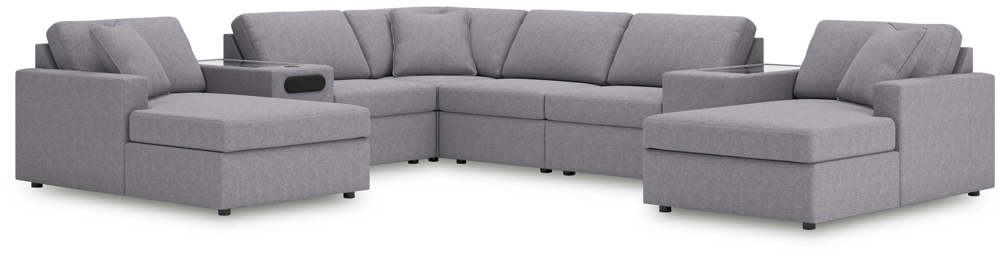 Modmax - Sectional - Granite – Stationary Sectionals by Signature Design by Ashley® at Furniture Wholesale Plus , Nashville furniture store