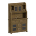 Heritage & Home - Buffet And Hutch - Oak Brown – Hutches & Buffets by Elements International at Furniture Wholesale Plus , Nashville furniture store
