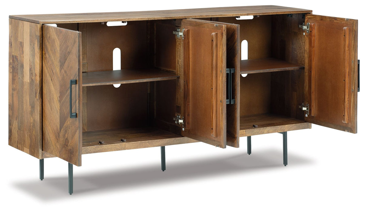 PratTVille - Accent Cabinet - Brown – Accent Cabinets by Signature Design by Ashley® at Furniture Wholesale Plus , Nashville furniture store