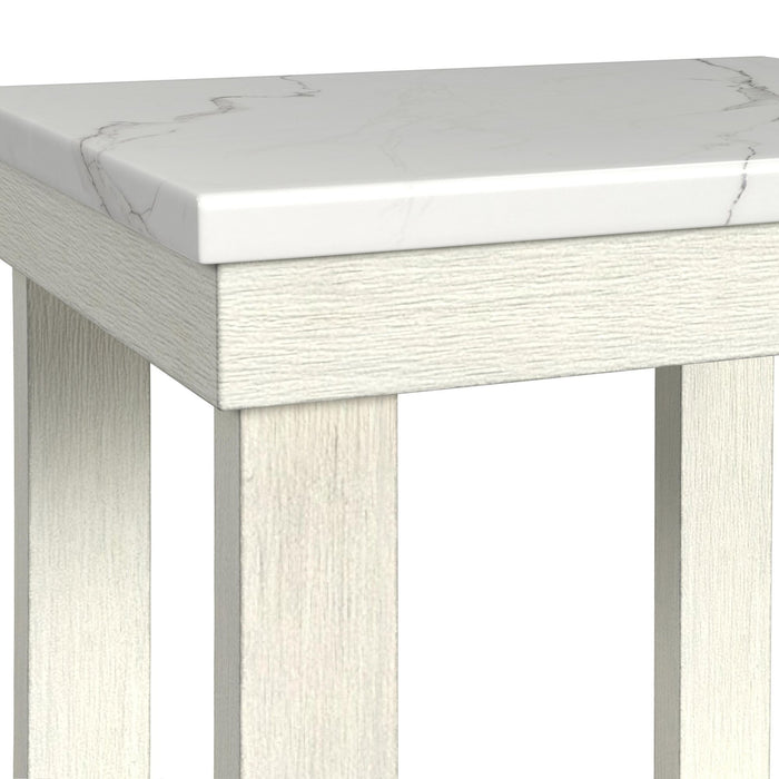 Catilin - End Table - Brushed White – End Tables by Elements International at Furniture Wholesale Plus , Nashville furniture store