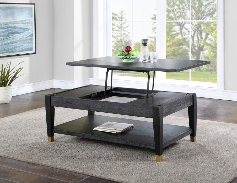 Yves - Lift-Top Coffee table - Black – Coffee Tables by Steve Silver Furniture at Furniture Wholesale Plus , Nashville furniture store