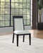 Brookmead - Dining Side Chair (Set of 2) - Ivory / Black – Chair Sets by Coaster Fine Furniture at Furniture Wholesale Plus , Nashville furniture store