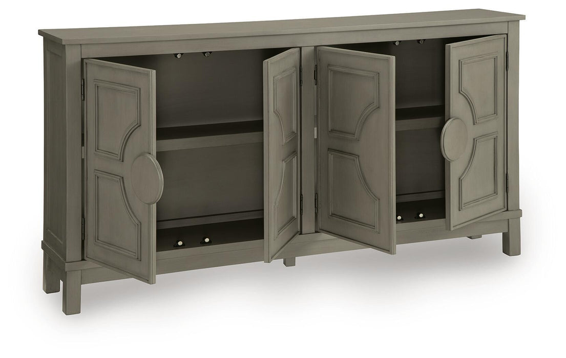 Darlock - Accent Cabinet - Warm Gray – Accent Cabinets by Signature Design by Ashley® at Furniture Wholesale Plus , Nashville furniture store