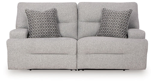Acklen Place - 2-Piece Power Reclining Sectional Loveseat - Pewter – Reclining Sectionals by Signature Design by Ashley® at Furniture Wholesale Plus , Nashville furniture store
