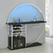 Risley - 2-Door Circular LED Home Bar With Wine Storage - Premium Home Bars from Coaster Fine Furniture - Just $589! Shop now at Furniture Wholesale Plus  We are the best furniture store in Nashville, Hendersonville, Goodlettsville, Madison, Antioch, Mount Juliet, Lebanon, Gallatin, Springfield, Murfreesboro, Franklin, Brentwood