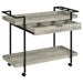 Ventura - 1-Drawer Engineered Wood Bar Cart - Gray Driftwood - Premium Bar Carts from Coaster Fine Furniture - Just $279! Shop now at Furniture Wholesale Plus  We are the best furniture store in Nashville, Hendersonville, Goodlettsville, Madison, Antioch, Mount Juliet, Lebanon, Gallatin, Springfield, Murfreesboro, Franklin, Brentwood