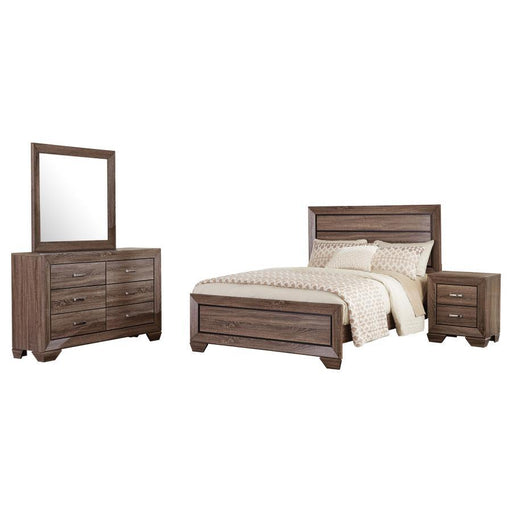 Kauffman - Transitional High Headboard Panel Bed Bedroom Set - Premium 4 Piece Bedroom Sets from CoasterEveryday - Just $1059! Shop now at Furniture Wholesale Plus  We are the best furniture store in Nashville, Hendersonville, Goodlettsville, Madison, Antioch, Mount Juliet, Lebanon, Gallatin, Springfield, Murfreesboro, Franklin, Brentwood