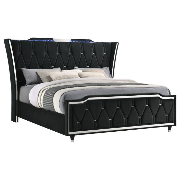 Lorient - LED Upholstered Bed – Upholstered Beds by Coaster Fine Furniture at Furniture Wholesale Plus , Nashville furniture store
