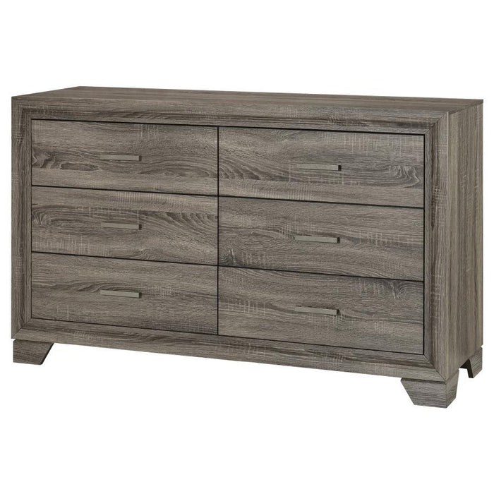 Wright - 6-Drawer Dresser Cabinet – Dressers by Coaster Fine Furniture at Furniture Wholesale Plus , Nashville furniture store