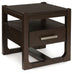 Breckington - Square End Table - Dark Brown – End Tables by Signature Design by Ashley® at Furniture Wholesale Plus , Nashville furniture store