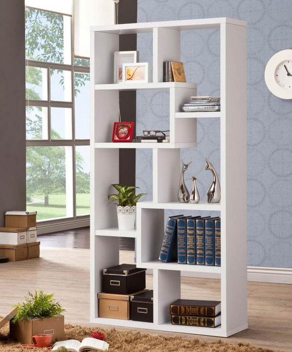 Theo - 6-Shelf Bookshelf - Premium Standard Bookcases from CoasterEveryday - Just $249! Shop now at Furniture Wholesale Plus  We are the best furniture store in Nashville, Hendersonville, Goodlettsville, Madison, Antioch, Mount Juliet, Lebanon, Gallatin, Springfield, Murfreesboro, Franklin, Brentwood
