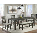 Colorado - Bench - Charcoal – Upholstered Benches by Elements International at Furniture Wholesale Plus , Nashville furniture store