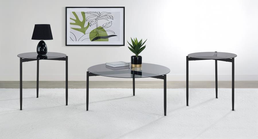 Rosalie - Round Coffee And End Table Set – Table Sets by Coaster Fine Furniture at Furniture Wholesale Plus , Nashville furniture store