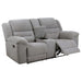 Gilson - Chenille Upholstered Reclining Loveseat - Gray – Reclining Loveseats by Coaster Fine Furniture at Furniture Wholesale Plus , Nashville furniture store