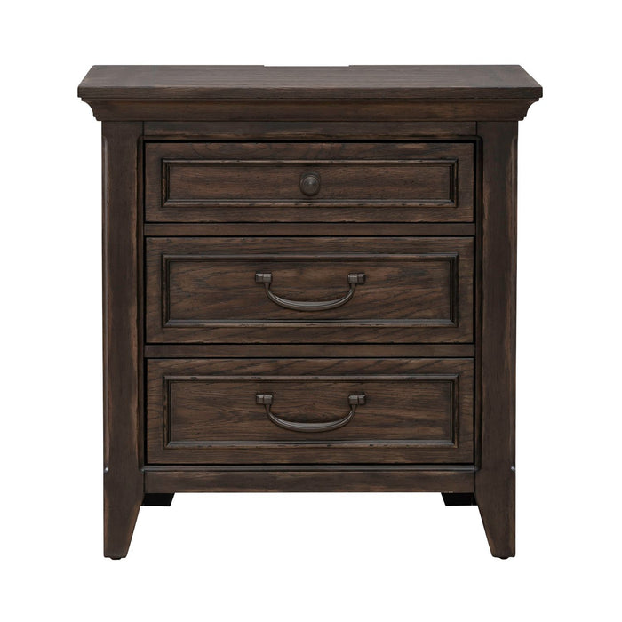Paradise Valley - Nightstand With Charging Station - Saddle Brown – Nightstands w/ Charging Stations by Liberty Furniture at Furniture Wholesale Plus , Nashville furniture store