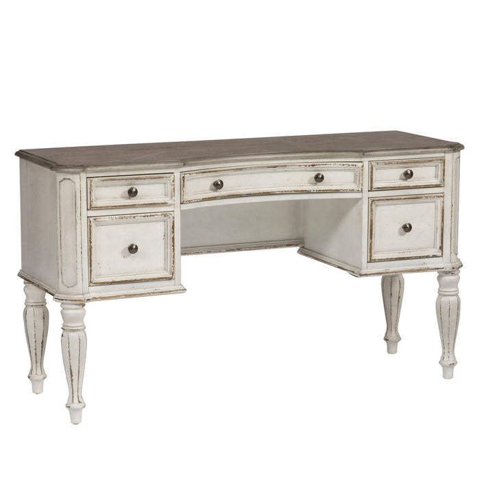 Magnolia Manor - Vanity Desk - Antique White – Vanity Desks by Liberty Furniture at Furniture Wholesale Plus , Nashville furniture store