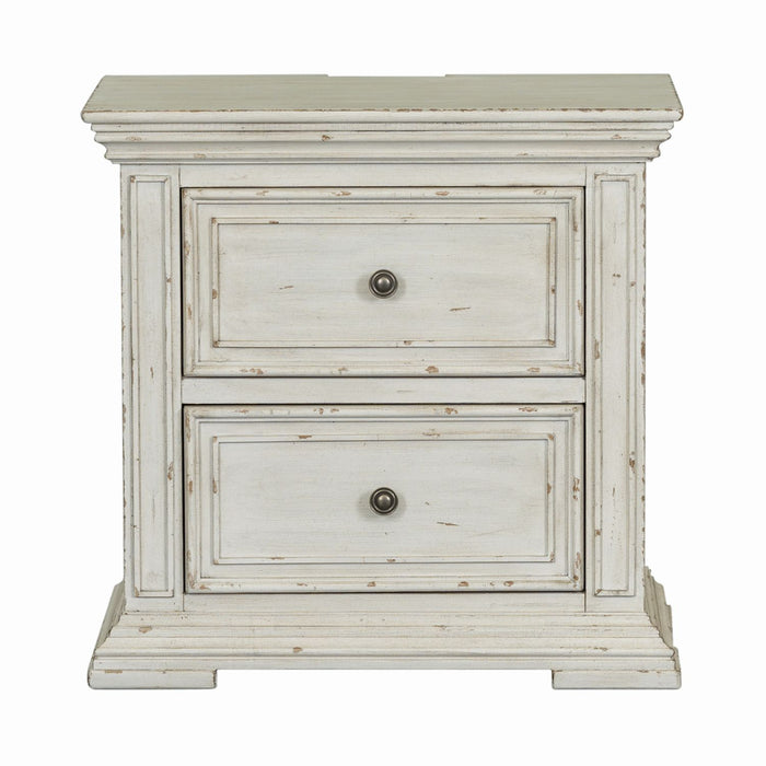 Big Valley - 2 Drawer Night Stand w/ Charging Station – Nightstands w/ Charging Stations by Liberty Furniture at Furniture Wholesale Plus , Nashville furniture store