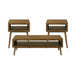 Malibu - Three Pack Occasional Set - Brown – Table Sets by Elements International at Furniture Wholesale Plus , Nashville furniture store