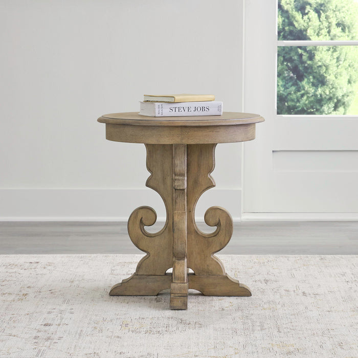 Magnolia Manor - Round End Table – End Tables by Liberty Furniture at Furniture Wholesale Plus , Nashville furniture store