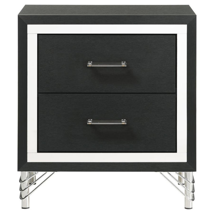 Lucia - 2-Drawer Nightstand - White – Accent Nightstands by Coaster Fine Furniture at Furniture Wholesale Plus , Nashville furniture store