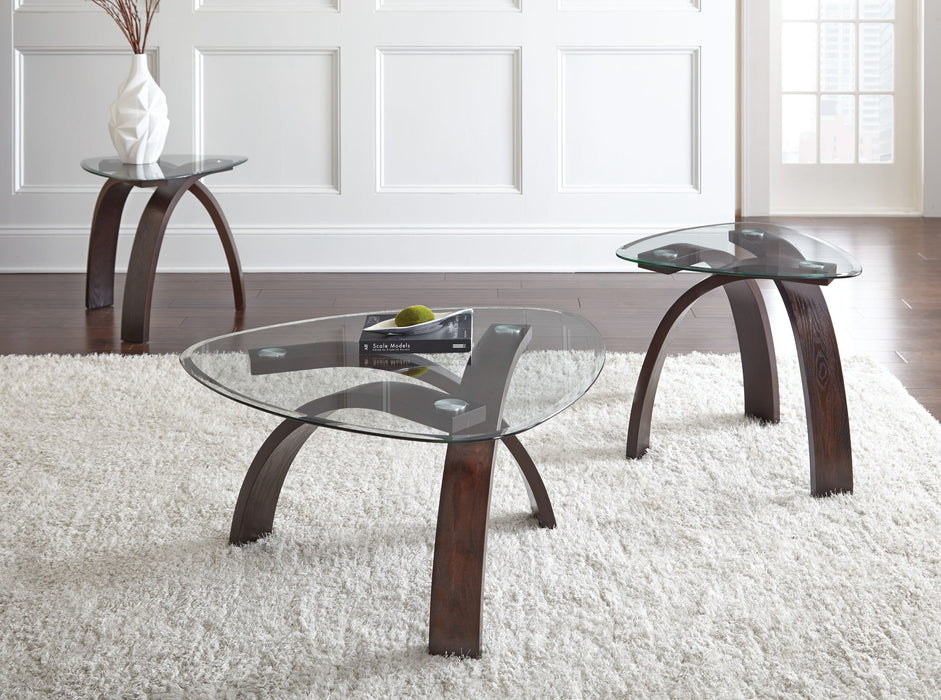 Pitman - 3 Piece Occasional Table Set - Brown – Table Sets by Steve Silver Furniture at Furniture Wholesale Plus , Nashville furniture store
