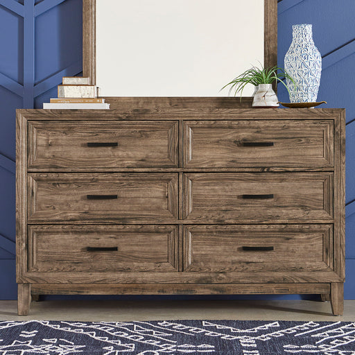 Ridgecrest - 6 Drawer Dresser - Cobblestone – Dressers by Liberty Furniture at Furniture Wholesale Plus , Nashville furniture store