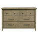 Hazlewood - 6-Drawer Bedroom Dresser Cabinet - Vineyard Oak – Dressers by Coaster Fine Furniture at Furniture Wholesale Plus , Nashville furniture store