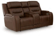 Knightington - Power Reclining Loveseat With Audio Seating – Reclining Loveseats by Signature Design by Ashley® at Furniture Wholesale Plus , Nashville furniture store
