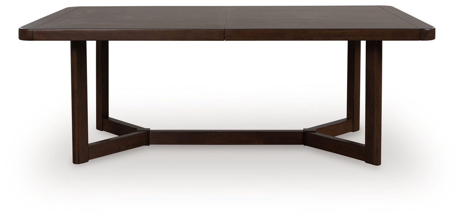 Dilenno - Rectangular Dining Room Extension Table - Dark Brown – Dining Tables with Extensions by Signature Design by Ashley® at Furniture Wholesale Plus , Nashville furniture store