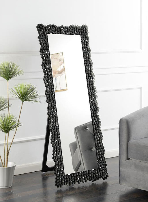 Mckay - Acrylic Frame Standing Mirror - Smokey Gray – Floor Mirrors by CoasterEveryday at Furniture Wholesale Plus , Nashville furniture store