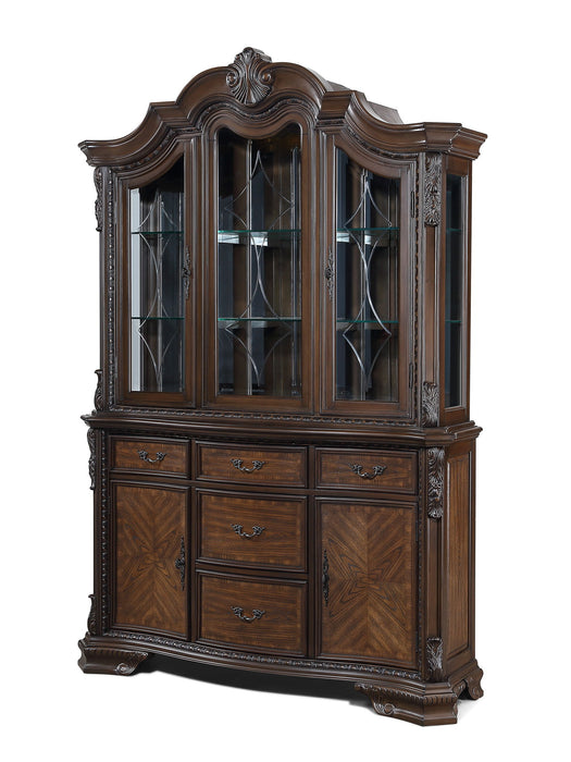 Kiera - Hutch & Buffet - Cherry – Hutches & Buffets by Crown Mark at Furniture Wholesale Plus , Nashville furniture store