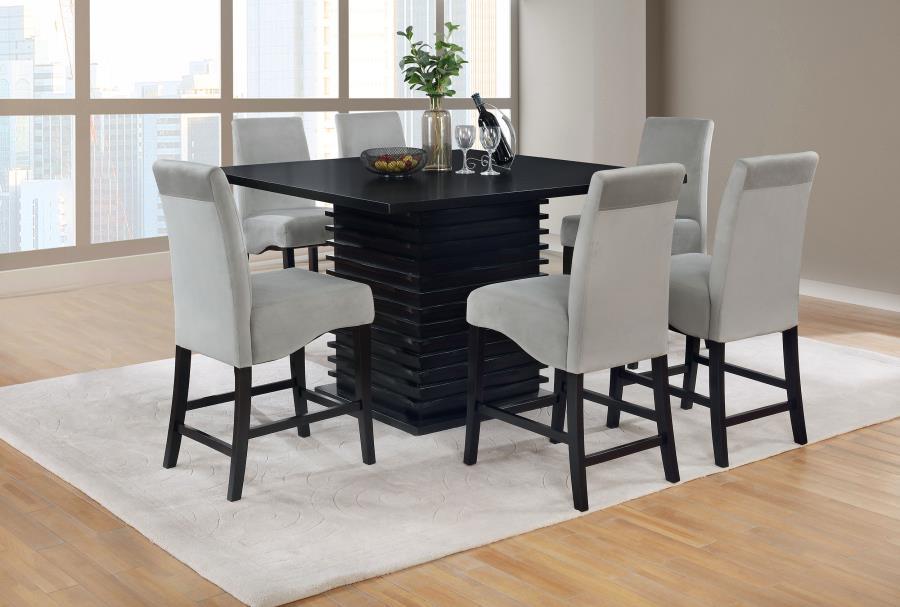 Stanton - Square Counter Height Dining Table Set - Premium 5 Piece Dining Room Sets from CoasterEveryday - Just $1459! Shop now at Furniture Wholesale Plus  We are the best furniture store in Nashville, Hendersonville, Goodlettsville, Madison, Antioch, Mount Juliet, Lebanon, Gallatin, Springfield, Murfreesboro, Franklin, Brentwood