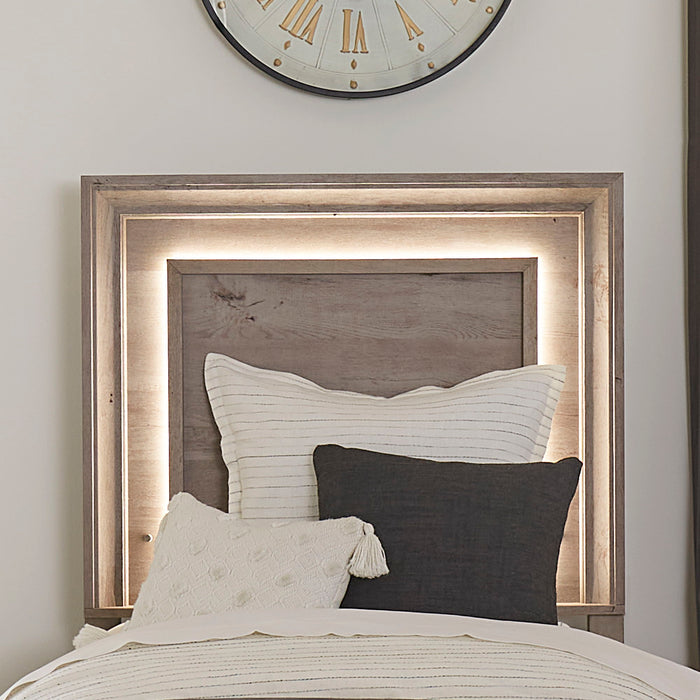 Horizons - Panel Headboard w/ Lights – Panel Headboards by Liberty Furniture at Furniture Wholesale Plus , Nashville furniture store