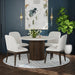 Sylvie - Round Dining Table With Faux Marble Top – Dining Tables by Elements International at Furniture Wholesale Plus , Nashville furniture store