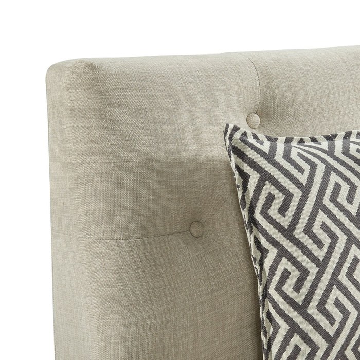 Maddox - Sofa With Seven Pillows - Beige – Upholstered Benches by Elements International at Furniture Wholesale Plus , Nashville furniture store