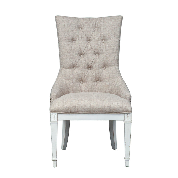 Abbey Park - Hostess Chair - Antique White – Side Chairs by Liberty Furniture at Furniture Wholesale Plus , Nashville furniture store