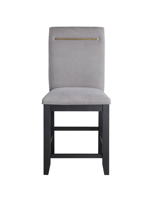 Yves - Counter Chair (Set of 2) - Gray – Chair Sets by Steve Silver Furniture at Furniture Wholesale Plus , Nashville furniture store