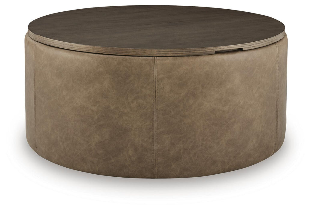 Bethanstone - Storage Ottoman - Warm Brown – Storage Ottomans by Signature Design by Ashley® at Furniture Wholesale Plus , Nashville furniture store