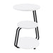 Hilly - 3-Tier Round Accent Side Table - White And Black – Side Tables by Coaster Fine Furniture at Furniture Wholesale Plus , Nashville furniture store