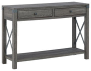 Freedan - Console Sofa Table - Grayish Brown – Sofa Tables by Signature Design by Ashley® at Furniture Wholesale Plus , Nashville furniture store