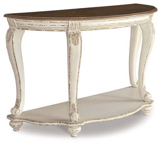 Realyn - Sofa Table - White / Brown – Sofa Tables by Signature Design by Ashley® at Furniture Wholesale Plus , Nashville furniture store